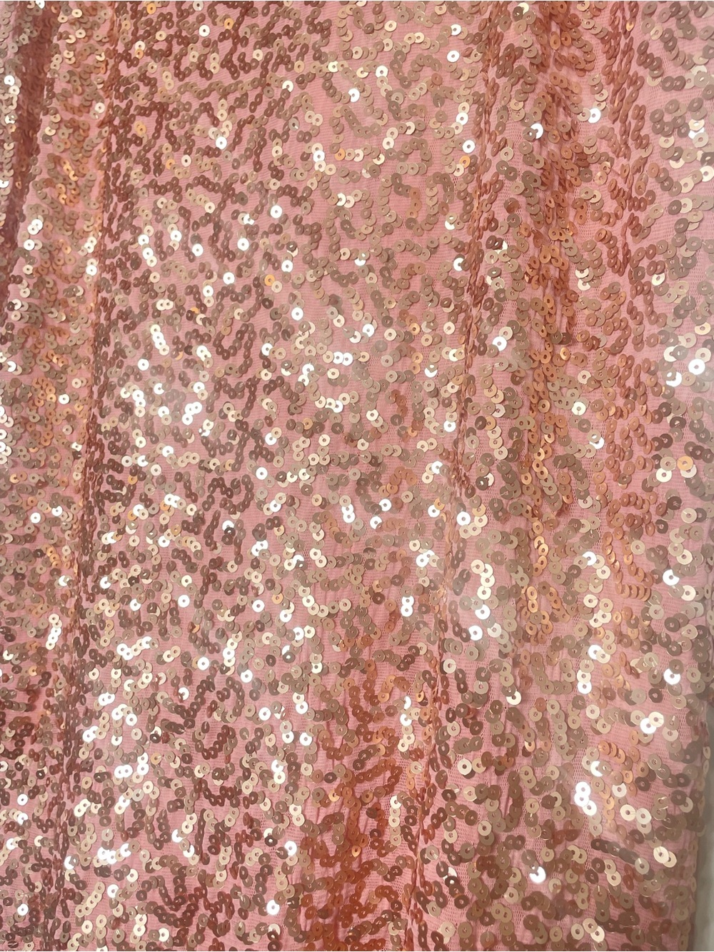PrettyGuide Rose Gold Sequin Midi Skirt - New With Tags - Picture 3 of 6